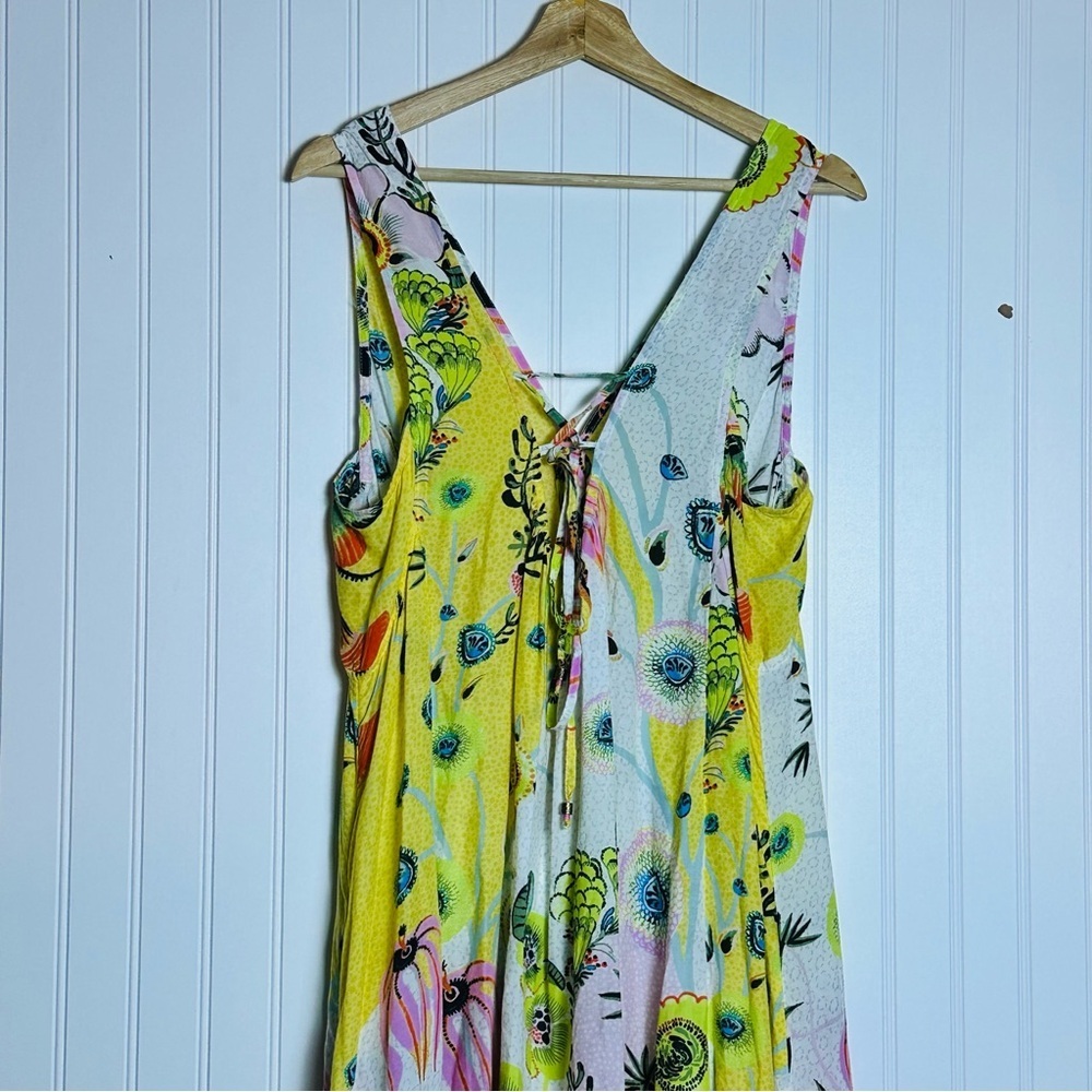 Anthropologie Margaux Sleep Dress  Large NWT Floral adjustable Ruffle V Neck - Picture 12 of 15